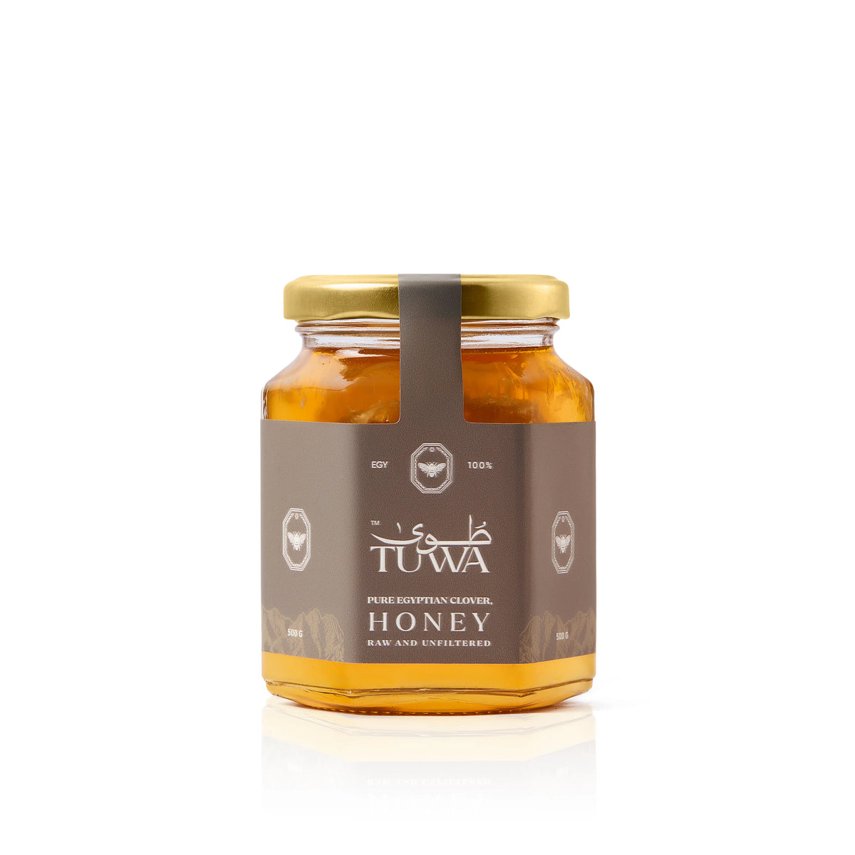 Clover Honey with Natural Honeycomb — 500g